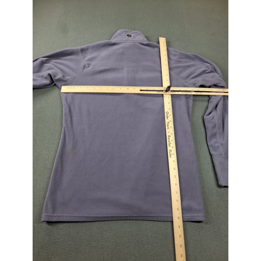 Mountain Hardwear Pullover Womens XL Gray 1/4 Zip High Neck Fleece Top - Picture 7 of 10